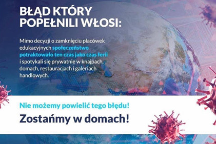 KORONAWIRUS to nie żarty. Zostańmy w domach!